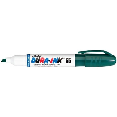 Markal Dura-Ink 55 Marker, Green, 1/16 in to 3/16 in, Chisel (48 EA / CA)