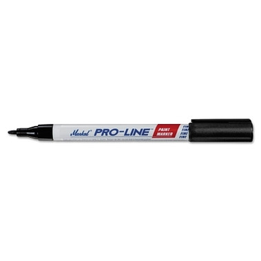 Markal PRO-LINE Fine Liquid Paint Marker, Black, 1/16 in Tip, Fine (1 EA / EA)