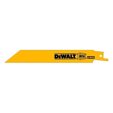 DeWalt Metal Cutting Reciprocating Saw Blades, 6 in, 18 TPI, Straight Back, Bulk (100 EA / BOX)