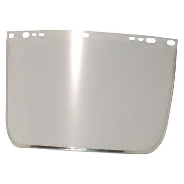 Anchor Brand Visor, Clear, Aluminum Bound, 9 in x 15-1/2 in, for Jackson Safety Head Gear/Cap Adaptors (1 EA / EA)