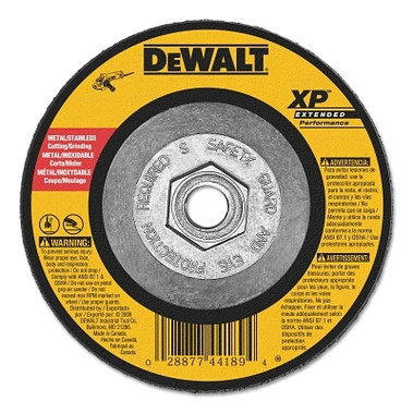 DeWalt Extended Performance Type 27 Depressed Center Wheel, 4 1/2", Z24R, 1/4 in Thick (10 EA / CA)