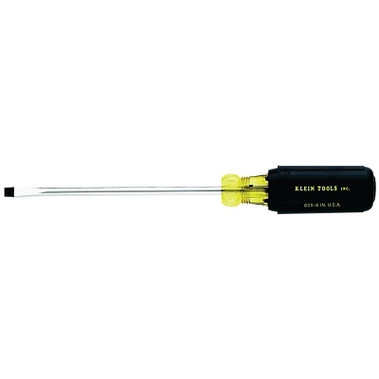 Klein Tools Wire Bending Cabinet-Tip Screwdrivers, 1/4 in, 8 11/32 in Overall L (1 EA / EA)