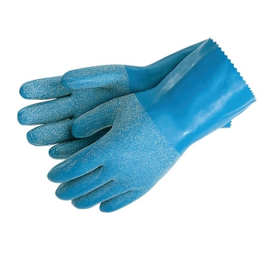 MCR Safety Blue Grit Gloves, Large, Blue (12 PR / DZ)