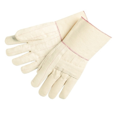 MCR Safety Double Palm and Hot Mill Gloves, Cotton/Burlap (12 PR / DZ)