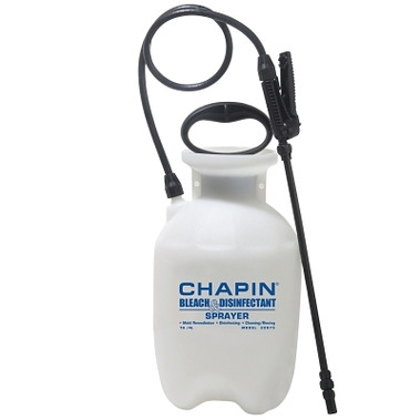 Chapin Bleach and Disinfectant Sprayer, 1 gal, 12 in Extension, 34 in Hose (1 EA / EA)