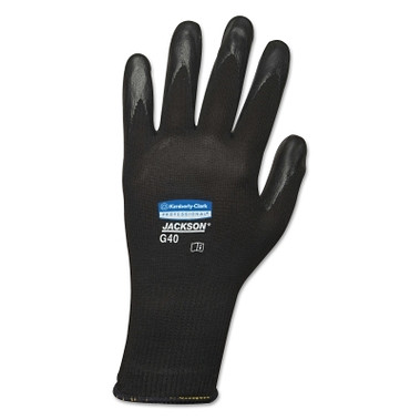 Kimberly-Clark Professional KleenGuard G40 Polyurethane Coated Gloves, 8/Medium, Black (12 PR / BG)