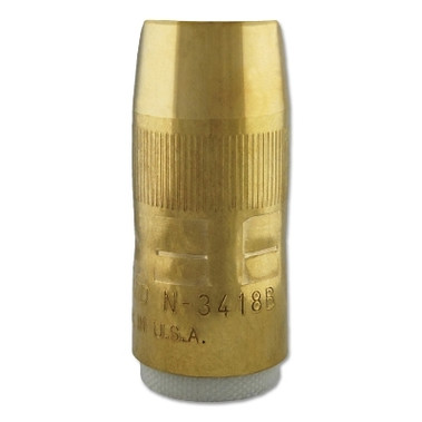 Bernard Centerfire Nozzles, 1/8 in Tip Recess, 3/4 in Bore, For BTB Series, Brass (1 EA / EA)