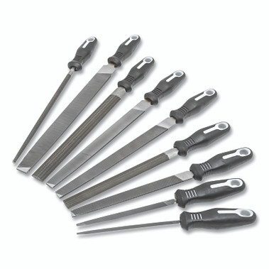 Crescent/Nicholson 9-Pc Maintenance File Sets with Ergonomic Handles, 6 in, 8 in, 10 in, 12 in, American Pattern (1 ST / ST)