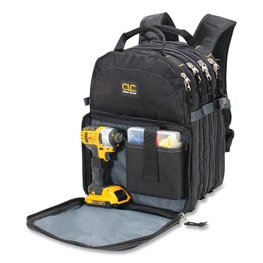 CLC Custom Leather Craft 75 Pocket Heavy-Duty Tool Backpack, 17 in H x 13 in W (1 EA / EA)