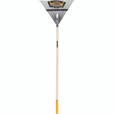 AMES Steel Leaf Rake, 22 Tines, 54 in Hardwood Handle with Cushion End Grip (1 EA / EA)