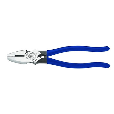 Klein Tools Lineman's Both-Thread Holding Pliers, New England Nose, 9 1/4 in Length, 25/32 in Cut, Plastic-Dipped Handle (1 EA / EA)