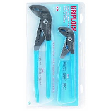 Channellock Griplock Tongue and Groove Plier Set, 10 in and 12 in Lengths, Hex Jaw (1 EA / EA)
