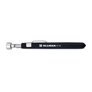 Ullman Telescoping Magnetic Pick-Up Tool, 10 lb Load Capacity, 1/2 in dia, 5-3/4 in L to 25-3/4 in L, Pocket Clip (12 EA / BX)