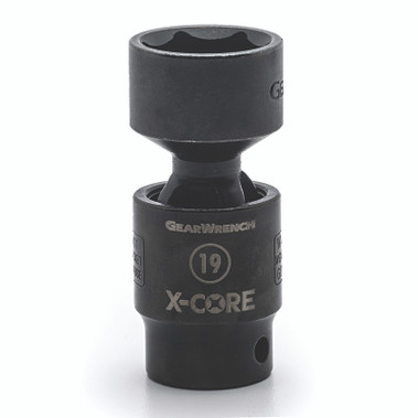 GEARWRENCH 6 Point Standard X-Core Pinless Universal Impact Metric Socket, 3/8 in Drive, 24 mm Opening (1 EA / EA)