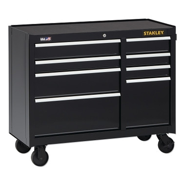 Stanley 300 Series Rolling Tool Cabinet, 8-Drawer, 41 in, Black (1 EA / EA)