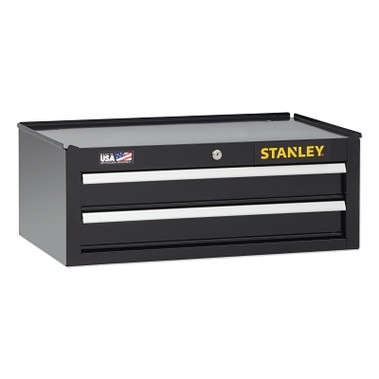 Stanley Stanley 300 Series Middle Tool Chest, 2 Drawer, 26 in Wide, Black (1 EA / EA)