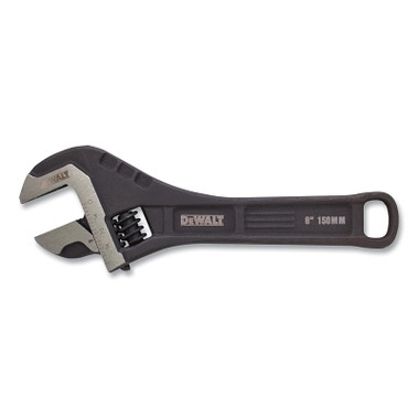 DeWalt All Steel Adjustable Wrench, 6 in L, 1-1/32 in Opening, Oil-Rubbed Finish (2 EA / BX)