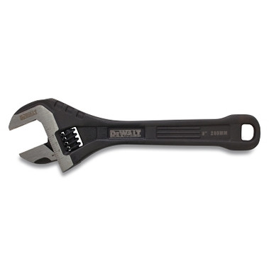 DeWalt All Steel Adjustable Wrench, 8 in L, 1-20/77 in Opening, Oil-Rubbed Finish (2 EA / BX)