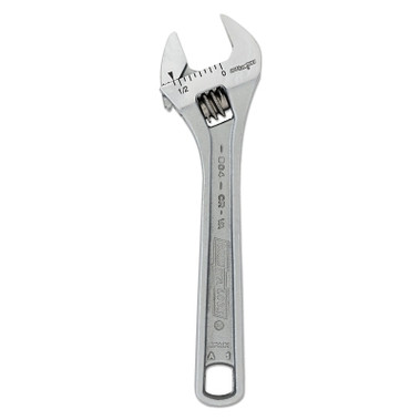 Channellock Adjustable Wrench, 4 in Long, .51 in Opening, Chrome, Bulk (1 EA / EA)