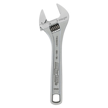 Channellock Adjustable Wrench, 6 in Long, 0.938 in Opening, Chrome, Bulk (1 EA / EA)