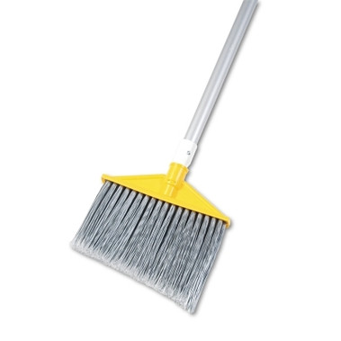 Rubbermaid Commercial Rubbermaid Angle Broom, 9-1/4 in Plastic Block, 6-3/4 in Trim L, Polypropylene, 46-7/8 in Handle (1 EA / EA)