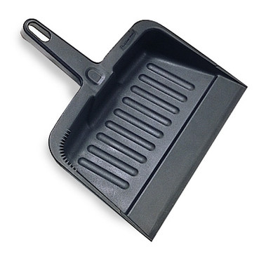 Rubbermaid Commercial Dust Pan, 8-1/4 in W x 12-1/4 in L, Plastic, Charcoal (1 EA / EA)