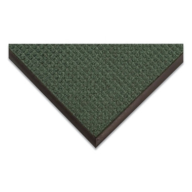 NoTrax Guzzler Scraping and Moisture Trap Entrance Mat, 3/8 in x 3 ft W x 4 ft L, Polypropylene/Rubber, Hunter Green (1 EA / EA)