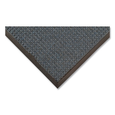 NoTrax Guzzler Scraping and Moisture Trap Entrance Mat, 3/8 in x 4 ft W x 10 ft L, Polypropylene/Rubber, Slate Blue (1 EA / EA)