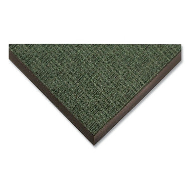 NoTrax Portrait Debris and Moisture Catch Entrance Mat, 3/8 in x 3 ft W x 4 ft L, Tufted Loop-Pile Yarn, Rubber, Hunter Green (1 EA / EA)