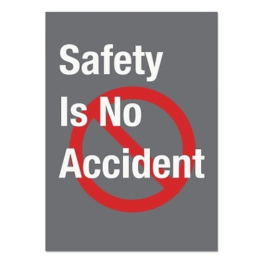 NoTrax Safety Message Floor Mat, 3/8 in x 3 ft W x 5 ft L, 24 oz Nylon, Vinyl, Vertical, Safety Is No Accident Message (1 EA / EA)