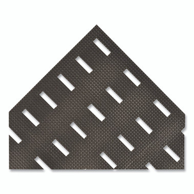 NoTrax Cushion-Dek Anti-Slip Mat, 7/16 in x 2 ft W x 6 ft L, 100% Recycled PVC, Black (1 EA / EA)