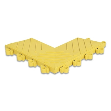 NoTrax Diamond Flex-Lok Ramp, 1 in x 6 in W x 12 in L, Female, PVC, Yellow (1 EA / EA)