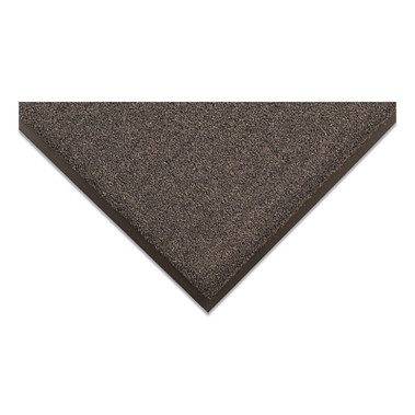 NoTrax Atlantic Olefin Stain Resist Carpet Entry Mat, 3/8 in x 3 ft W x 5 ft L, Decalon/Olefin Tufted Cut Pile, Vinyl, Gun Metal (1 EA / EA)