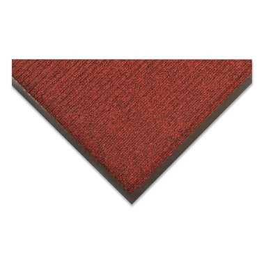 NoTrax Bristol Ridge Carpet Scraper Entrance Mat, 3/8 in x 3 ft W x 4 ft L, Needle-Punched Yarn, Vinyl Backing, Cardinal (1 EA / EA)