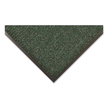 NoTrax Bristol Ridge Carpet Scraper Entrance Mat, 3/8 in x 3 ft W x 5 ft L, Needle-Punched Yarn, Vinyl Backing, Forest Green (1 EA / EA)