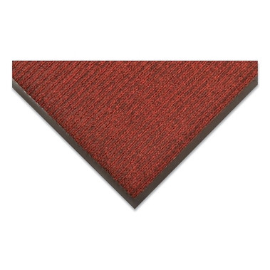 NoTrax Bristol Ridge Carpet Scraper Entrance Mat, 3/8 in x 3 ft W x 10 ft L, Needle-Punched Yarn, Vinyl Backing, Cardinal (1 EA / EA)