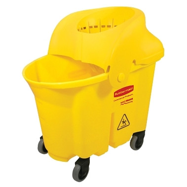 Rubbermaid Commercial Brute Institutional Mop Bucket & Wringer, 35 qt, Yellow (1 EA / EA)