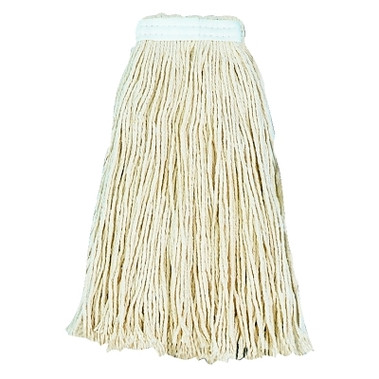 Boardwalk Cut-End Wet Mop Heads, Value Standard Head, #16, Cotton; Polyester Headband (12 EA / CA)