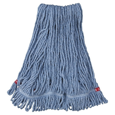 Rubbermaid Commercial Web Foot Shrinkless Wet Mops, Medium, Cotton/Synthetic, 1 in (6 EA / CA)