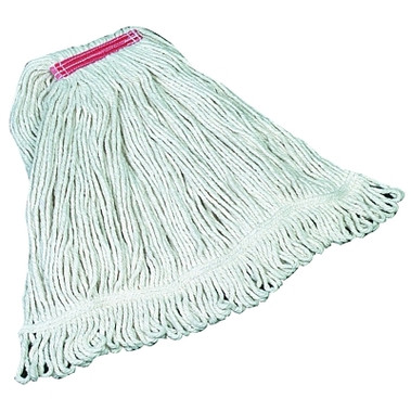 Rubbermaid Commercial Super Stitch Looped End Mops, Medium, Cotton (6 EA / CA)