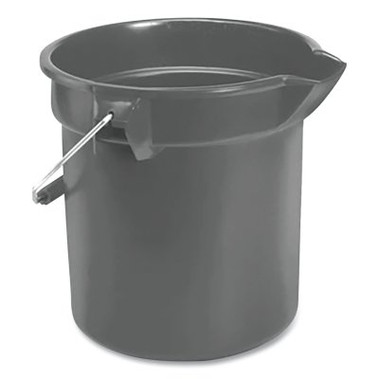 Rubbermaid Commercial Brute Round Bucket, 10 qt, Gray (1 EA / EA)