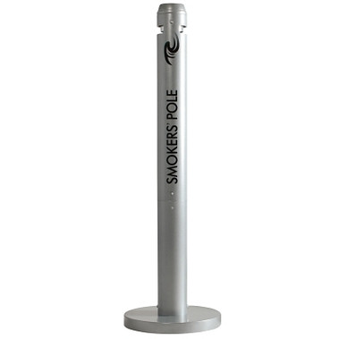 Rubbermaid Commercial Smokers' Poles, 41 in h, Black (1 EA / EA)