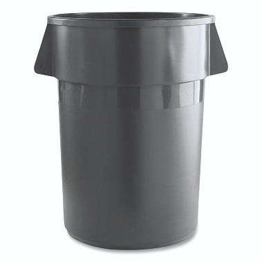 Boardwalk Round Waste Receptacle, 32 Gallon, Linear Low-Density Polyethylene, Gray (1 EA / EA)