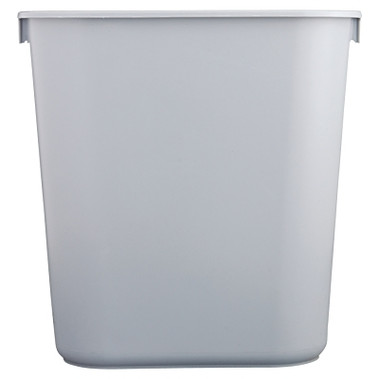 Rubbermaid Commercial Deskside Wastebaskets, 41 1/4 qt, Plastic, Gray (1 EA / EA)