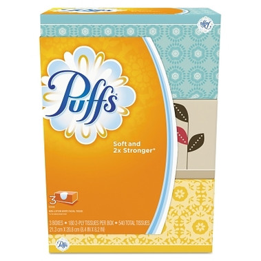 Procter & Gamble Puffs Facial Tissue, 2-Ply, White,  180 Sheets/Pack (8 EA / CT)