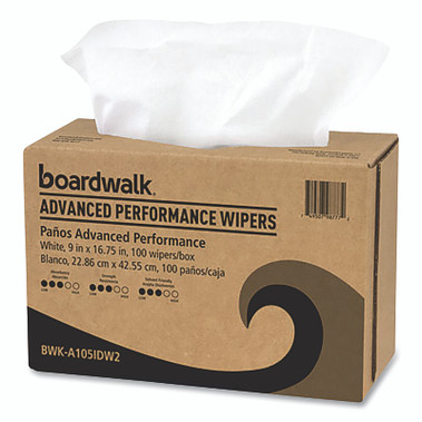 Boardwalk Advanced Performance Wipers, White, 9 in x 16.75 in, Box (1 CT / CT)