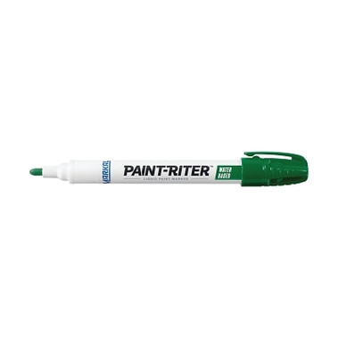 Markal Paint-Riter Water-Based Paint Marker, Green, 1/8 in, Medium Tip (48 EA / CA)