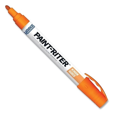 Markal Paint-Riter Window Marker, Orange, 3 mm, Medium Tip (12 EA / DZ)