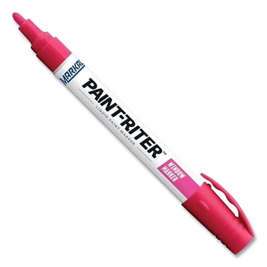 Markal Paint-Riter Window Marker, Pink, 3 mm, Medium Tip (12 EA / DZ)