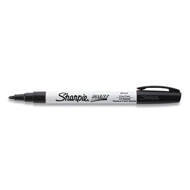 Sharpie Oil Based Paint Marker, Black, Fine, Fine Bullet (12 EA / DZ)